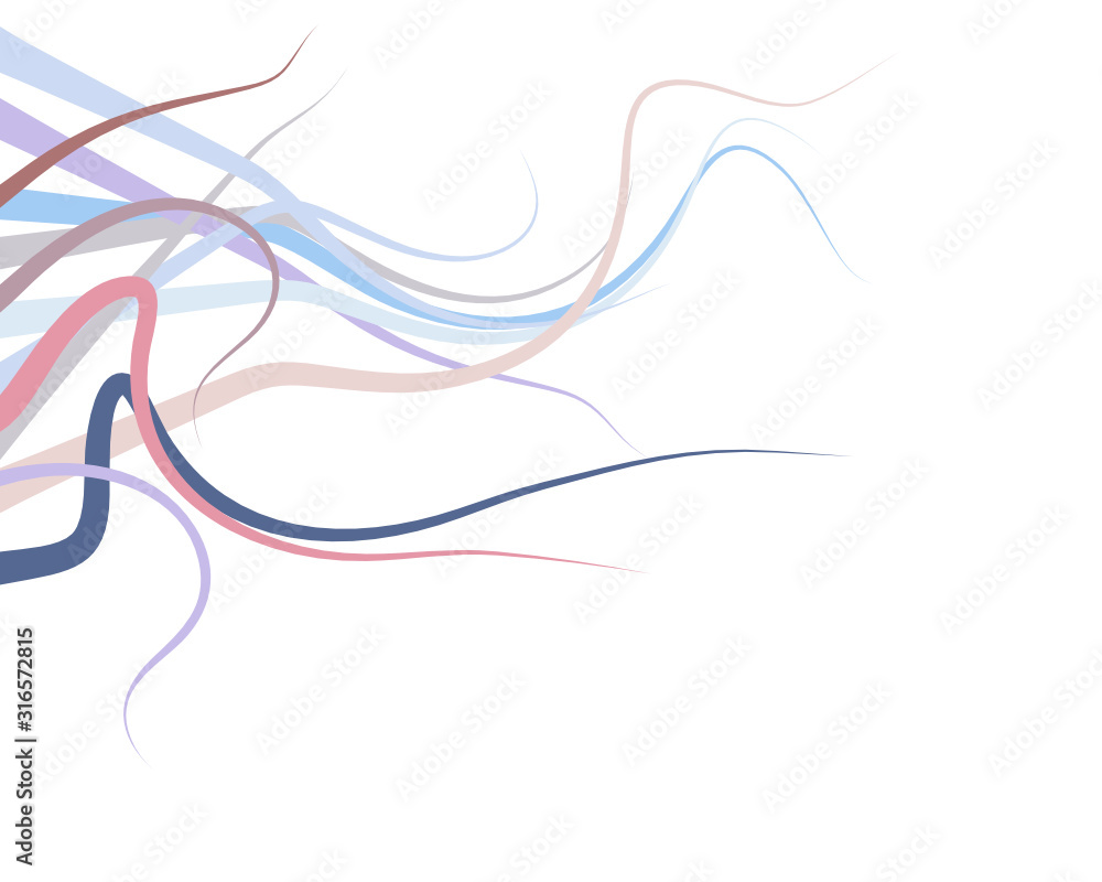 The abstract vector background of sharp pointed line with a sweet and soft colours that is fluttering on white background. The abstract vector background of sharp pointed line with a sweet and soft colours that is fluttering on white background.