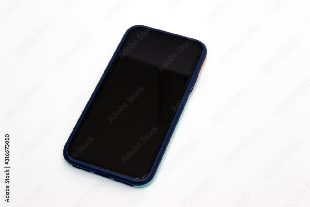 Mobile phone isolated on a white background. Mobile phone isolated on a white background.