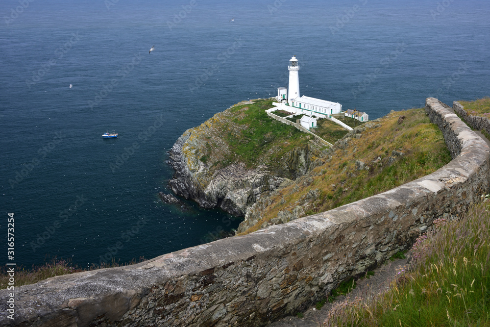 South Stack Lighthouse on Holy Island, Anglesey, North Wales