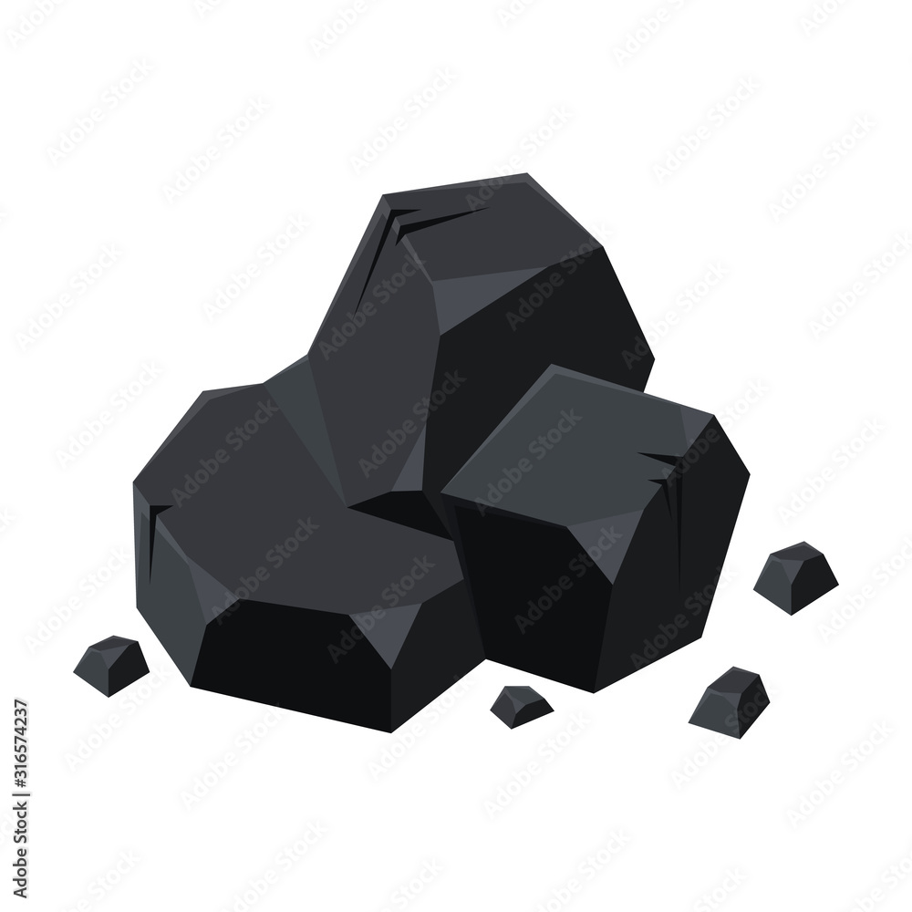 Coal of energy vector  vector icon isolated on white background  coal of energy. Stock Vector | Adobe Stock