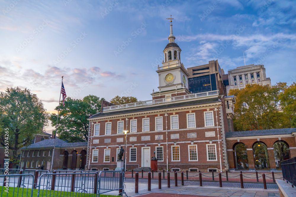 Independence Hall in Philadelphia,  USA