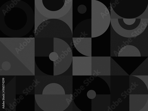Minimal Black Geometric shapes background