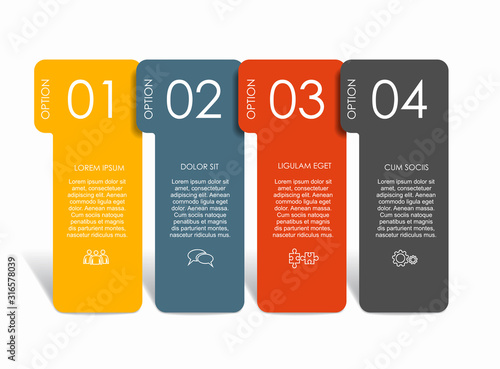 Infographic design template with place for your data. Vector illustration.