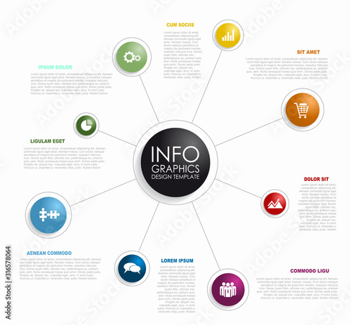 Infographic design template with place for your data. Vector illustration.