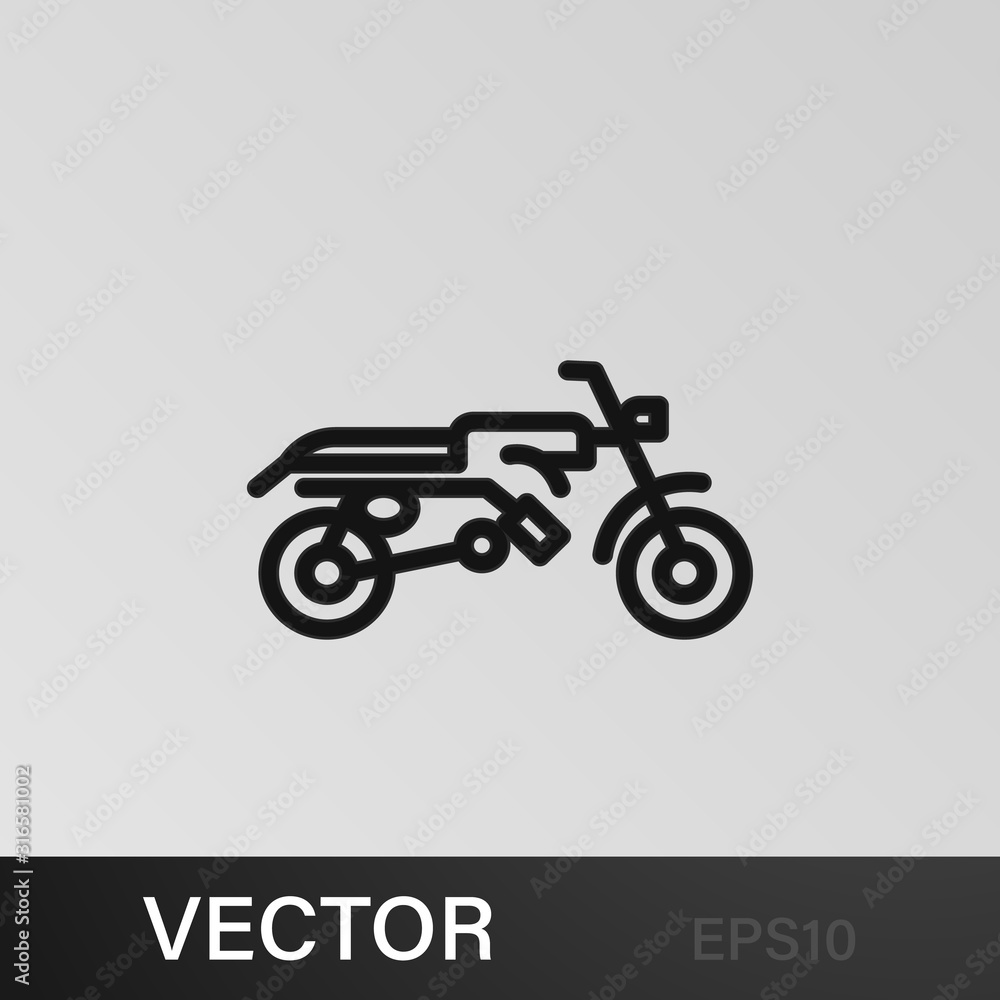 motorcycle icon. Element of motorbike for mobile concept and web apps illustration. Thin line icon for website design and development, app development motorcycle icon. Element of motorbike for mobile concept and web apps illustration. Thin line icon for website design and development, app development