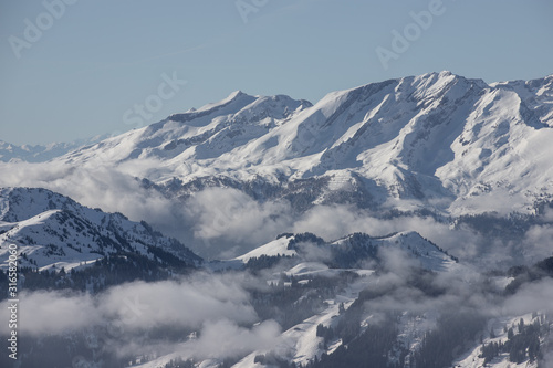 Mountain view from the top of Chruez mountain, Luzein, Switzerland, Europe © Tim on Tour