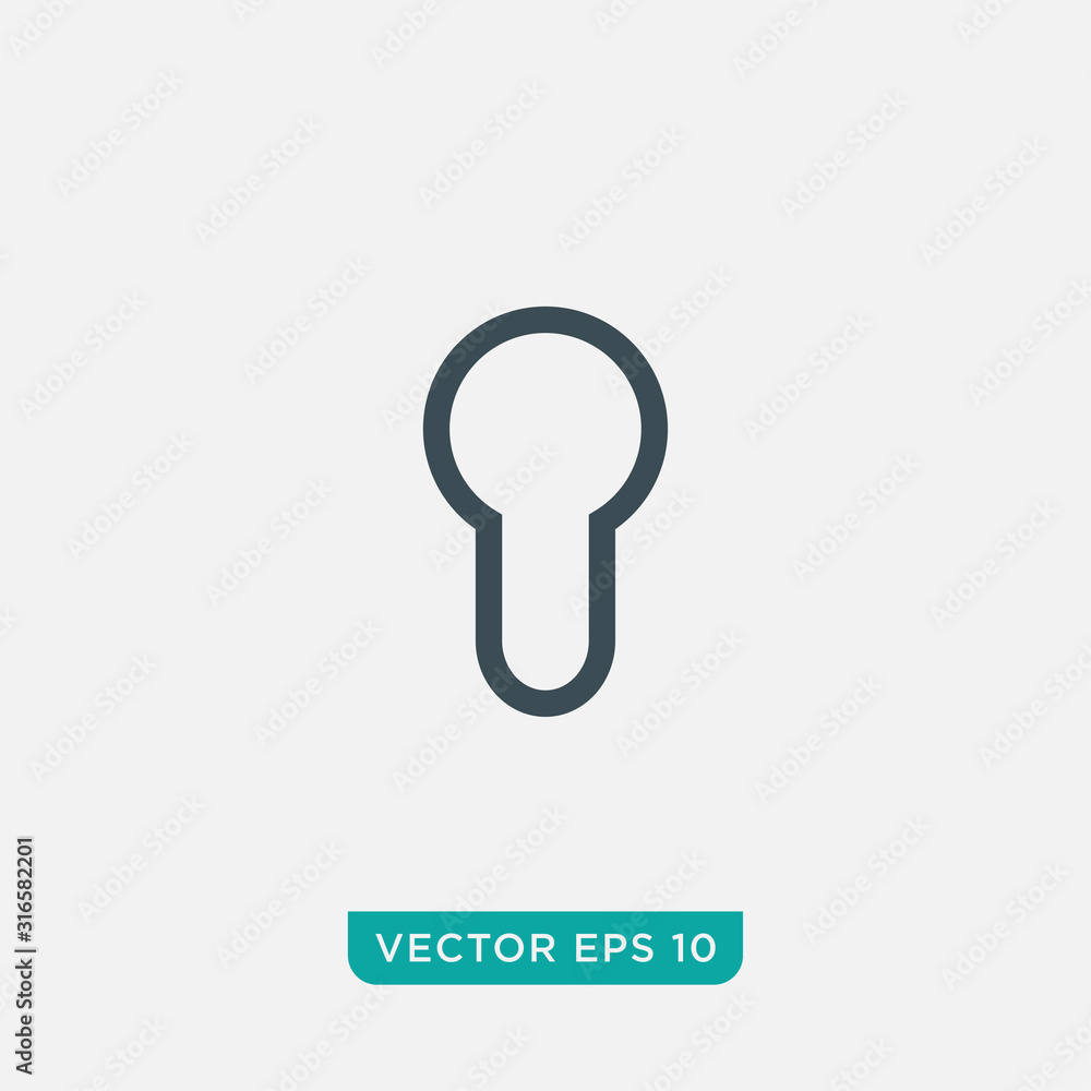 Keyhole Icon Design, Vector EPS10 Keyhole Icon Design, Vector EPS10