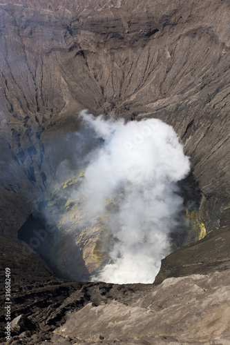 Looking inside Bromo volcano in Java island © mauriziobiso