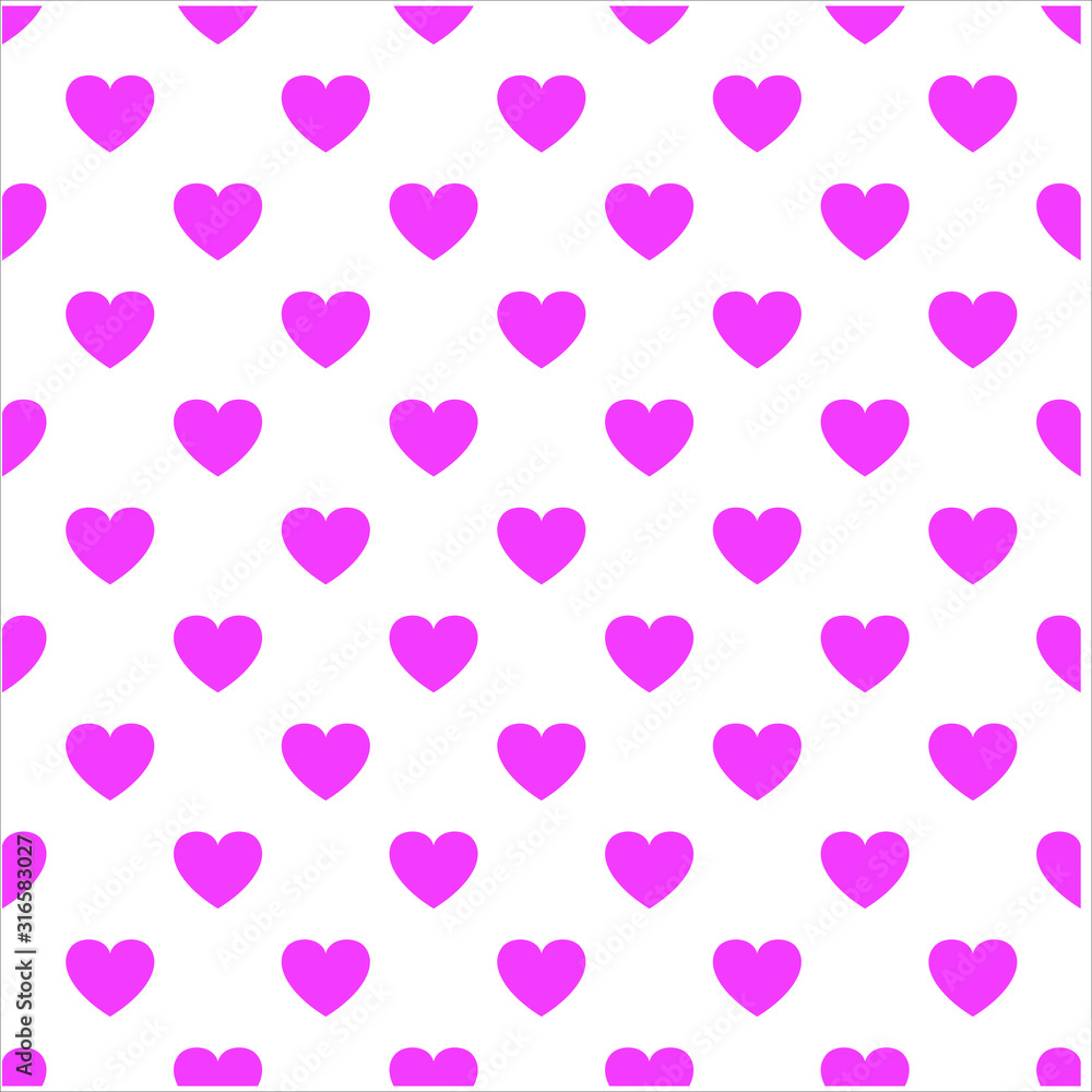 Heart logo design vector template. Happy valentines day seamless concept