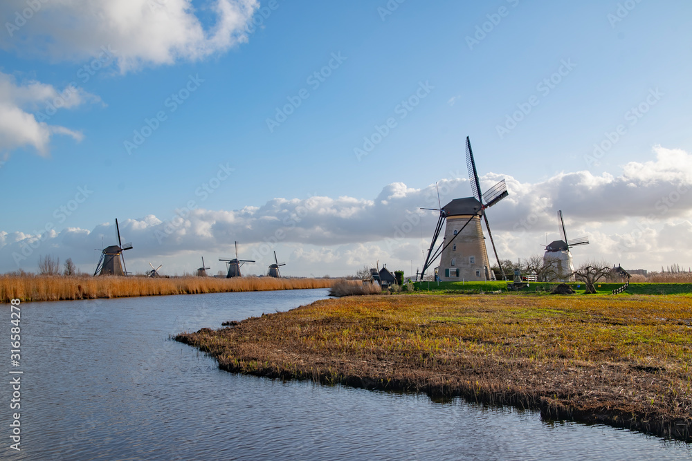  Windmill holland UNESCO World Heritage Kinderdijk