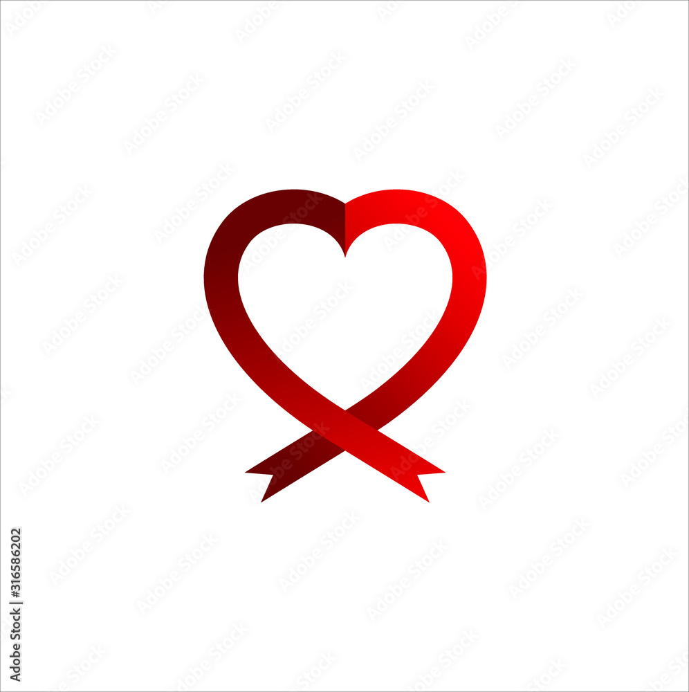 Heart logo design vector template. Happy valentines day concept Heart logo design vector template. Happy valentines day concept