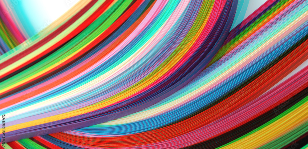 Abstract color wave rainbow strip paper background. Abstract color wave rainbow strip paper background.