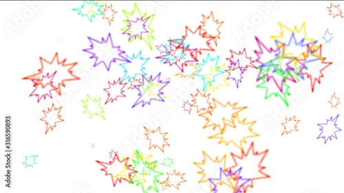 Wallpaper Mural The falling colorful spots on white background Torontodigital.ca