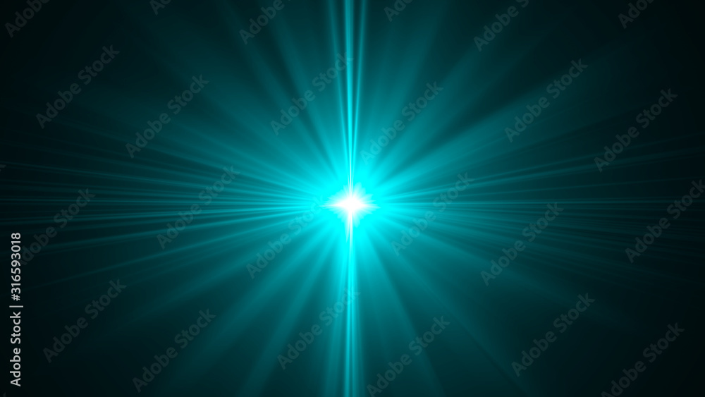 Glowing light effect. Starburst. Beautiful abstract rays background.