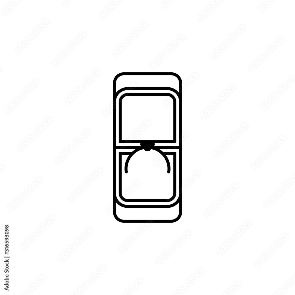 ring line icon. Elements of wedding illustration icons. Signs, symbols can be used for web, logo, mobile app, UI, UX ring line icon. Elements of wedding illustration icons. Signs, symbols can be used for web, logo, mobile app, UI, UX