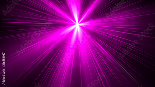 Glowing light effect. Starburst. Beautiful abstract rays background.