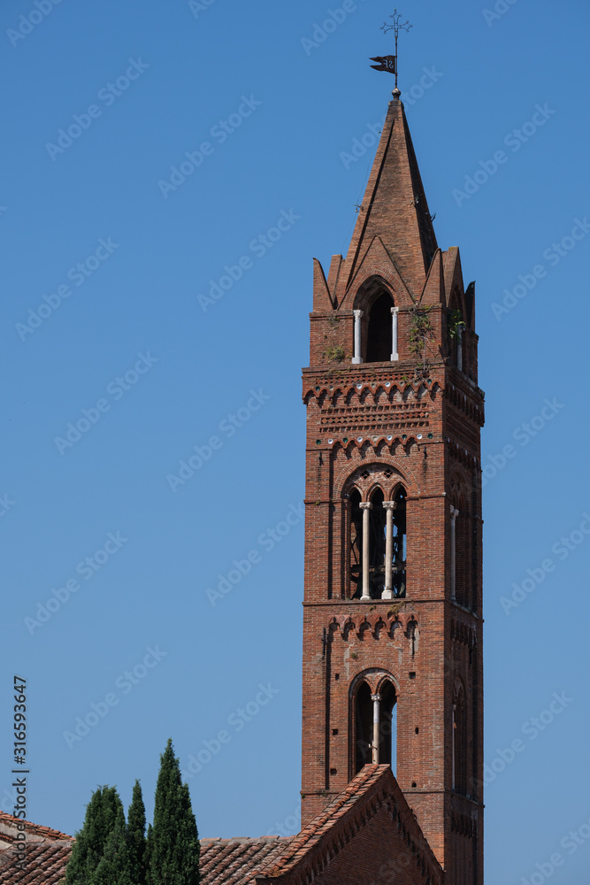 Belltower in Pisa, Tuscany, Italy