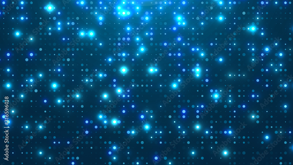 Dot white blue pattern screen led light gradient texture background. Abstract technology big data digital background. 3d rendering. Dot white blue pattern screen led light gradient texture background. Abstract technology big data digital background. 3d rendering.