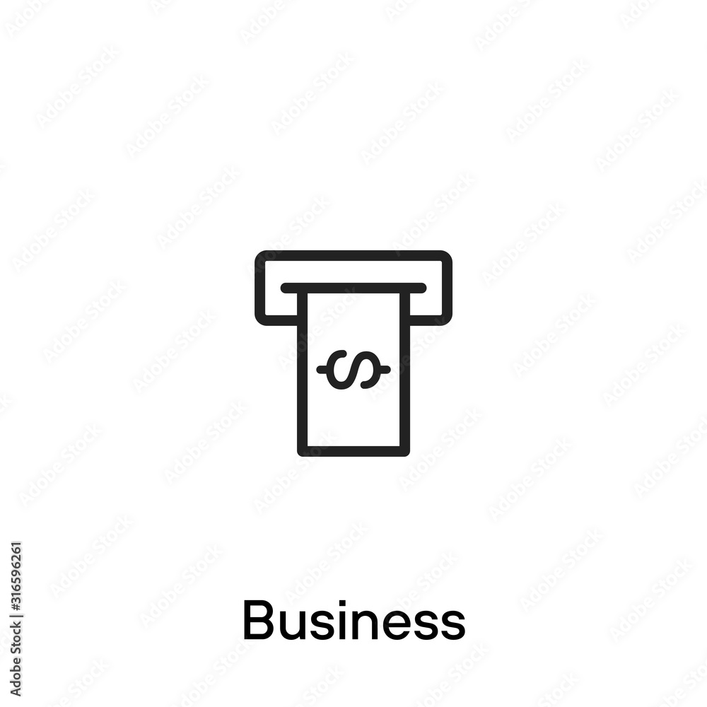 Dollar business line icon - Vector Dollar business line icon - Vector