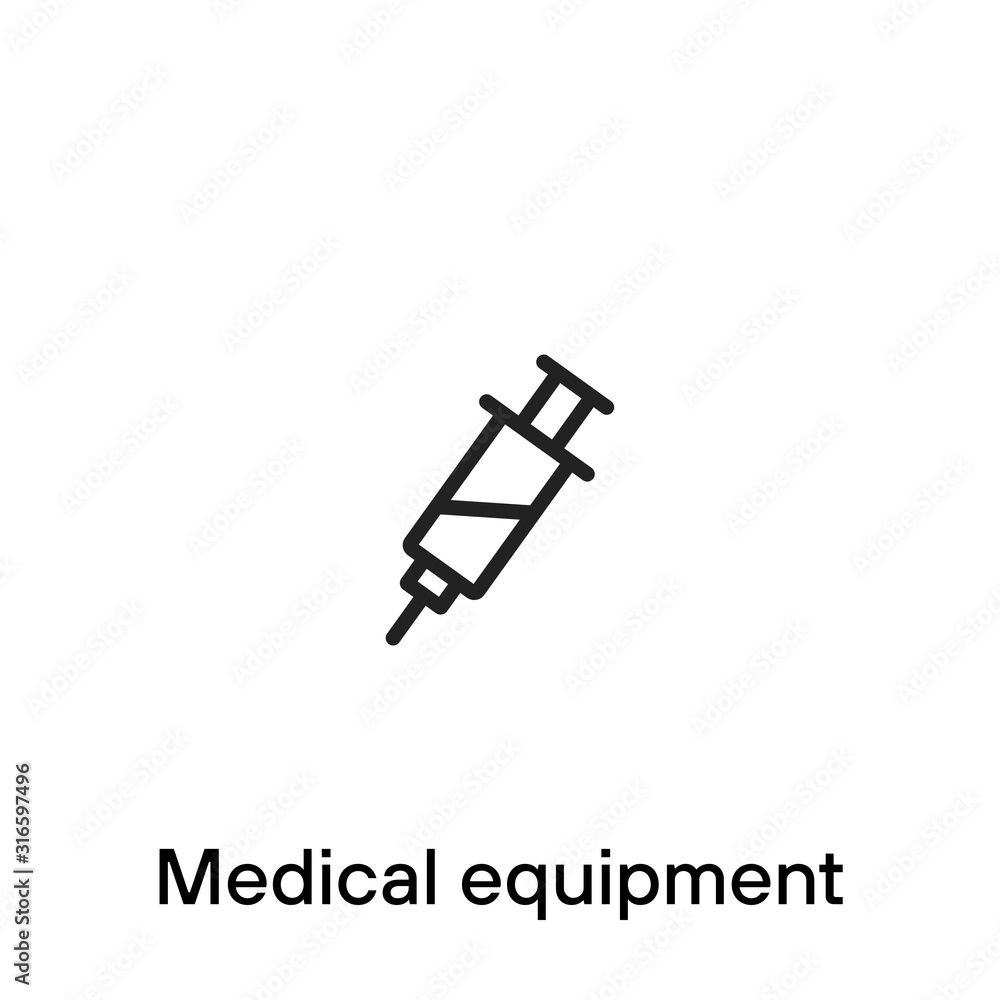 Medical equipment line icon - Vector Medical equipment line icon - Vector