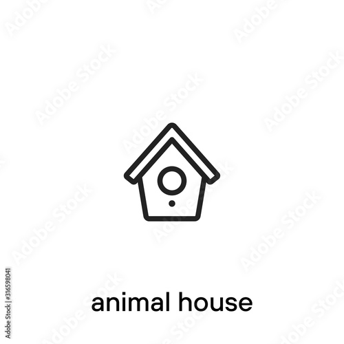Animal house line icon - Vector