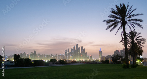 Quadro em tela Sunset on Jebel Ali Dubai
