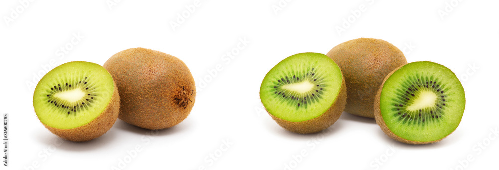 Fototapeta premium Kiwi fruit isolated on white background