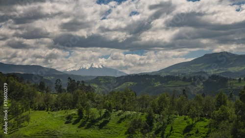 Ecuador mountains cloudscape time lapse