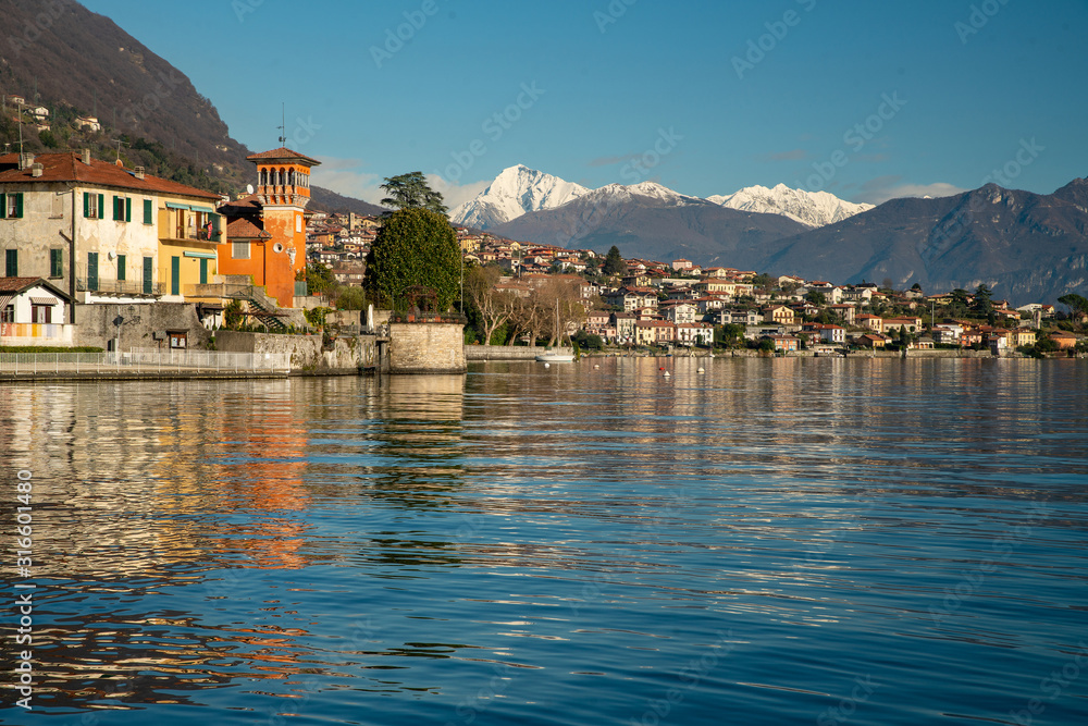 Lake Como and villages on it