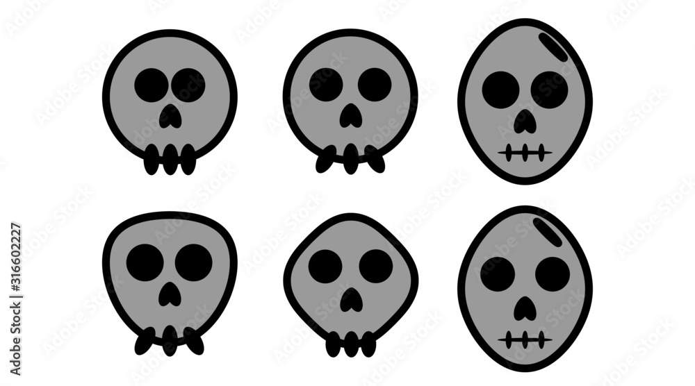 Skulls Circular Simple Icons Skulls Circular Simple Icons