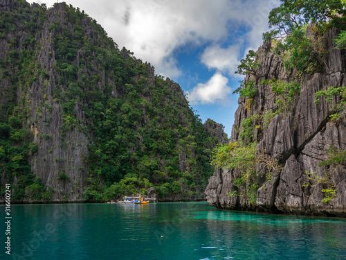 Blue Lagoon in Coron island, Palawan, Philippines. Close to Kayangan Lake. © Maks_Ershov
