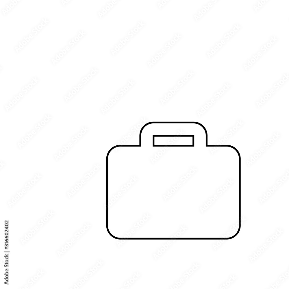 Job bag icon. Business symbol. Logo design element Job bag icon. Business symbol. Logo design element