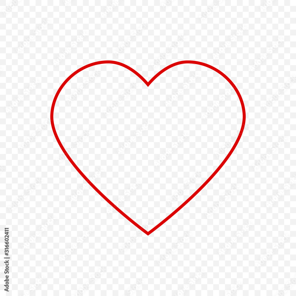 Heart vector icon. Concept of love. Vector design abstract illustration