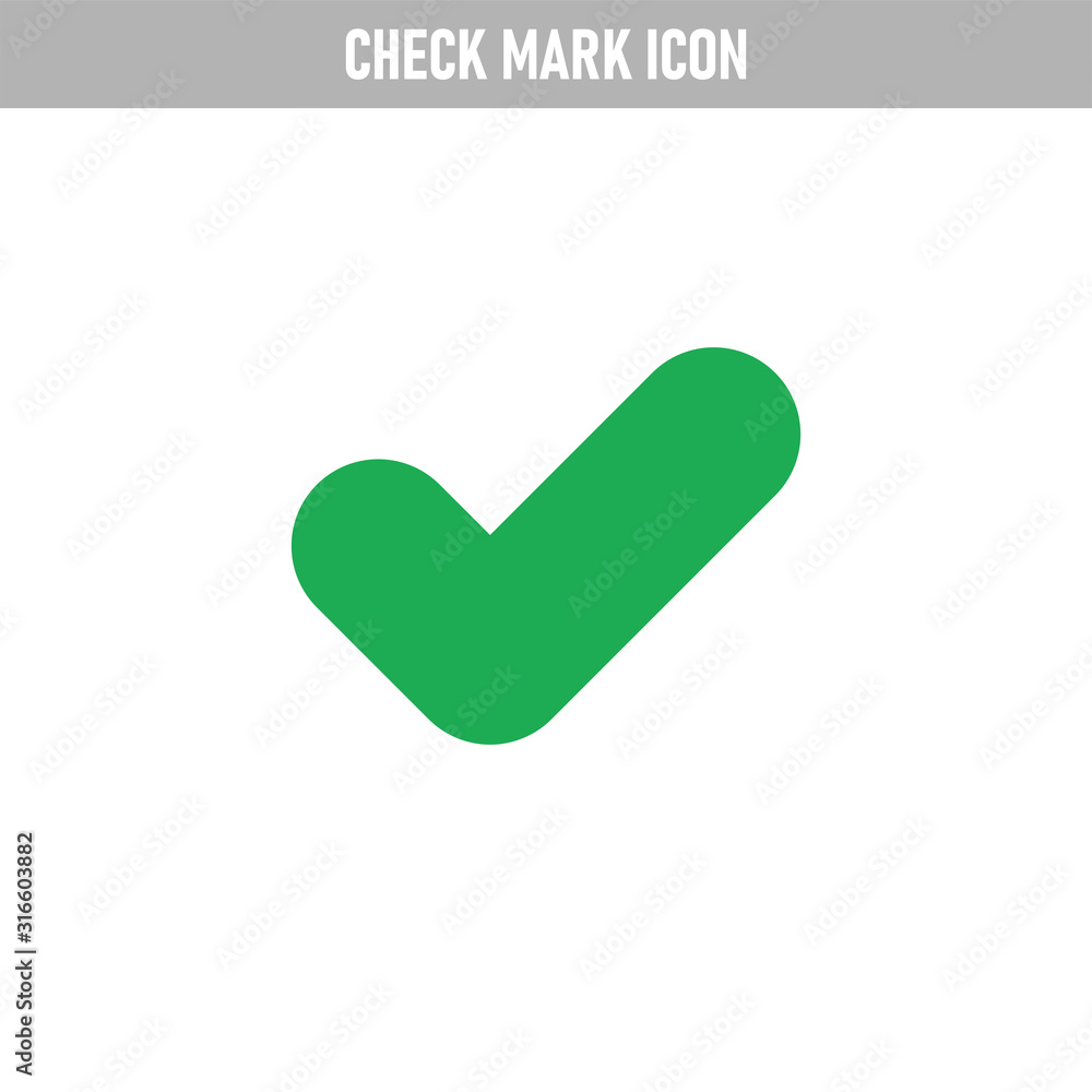 Green tick, check mark icon, approval and ok checkmark sign. Green tick, check mark icon, approval and ok checkmark sign.