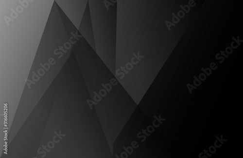 Background Minimalist Geometric Black Crystal Triangle Shape Vector
