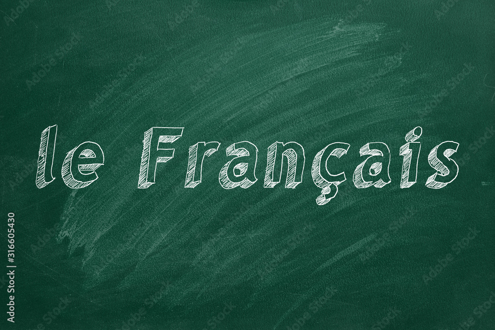 Obraz premium French learning concept