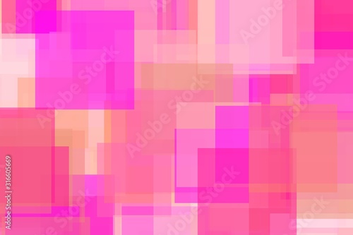 Abstract pink squares illustration background