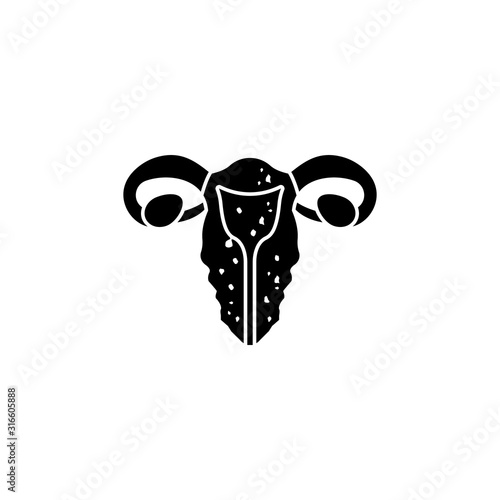 Uterine adenomyosis icon. Simple gynaecology icons for ui and ux, website or mobile application
