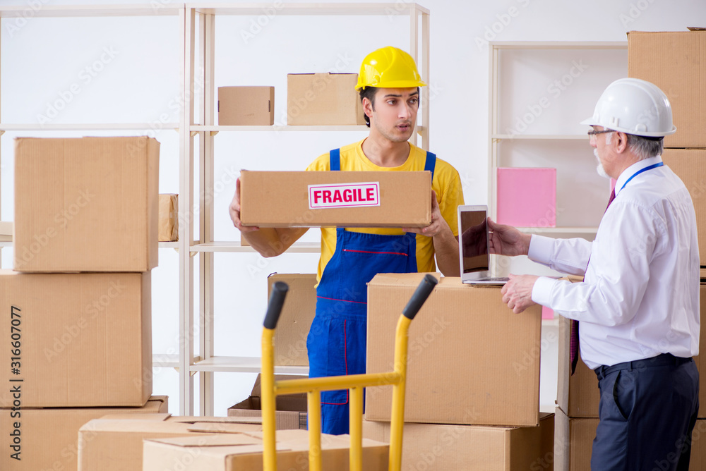Professional movers doing home relocation Professional movers doing home relocation