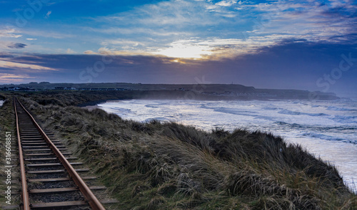 Runkerry strand, Bushfoot, Portballintrae, County Antrim, Causeway coastal route, Northern Ireland