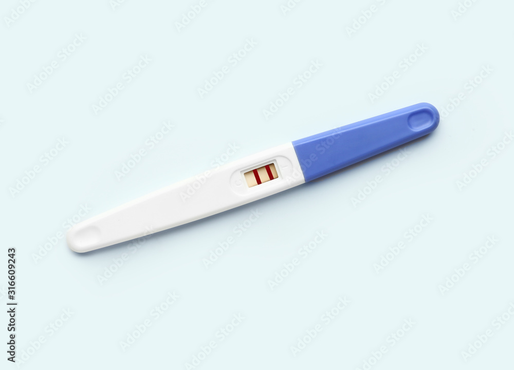 Pregnancy test on white background Pregnancy test on white background
