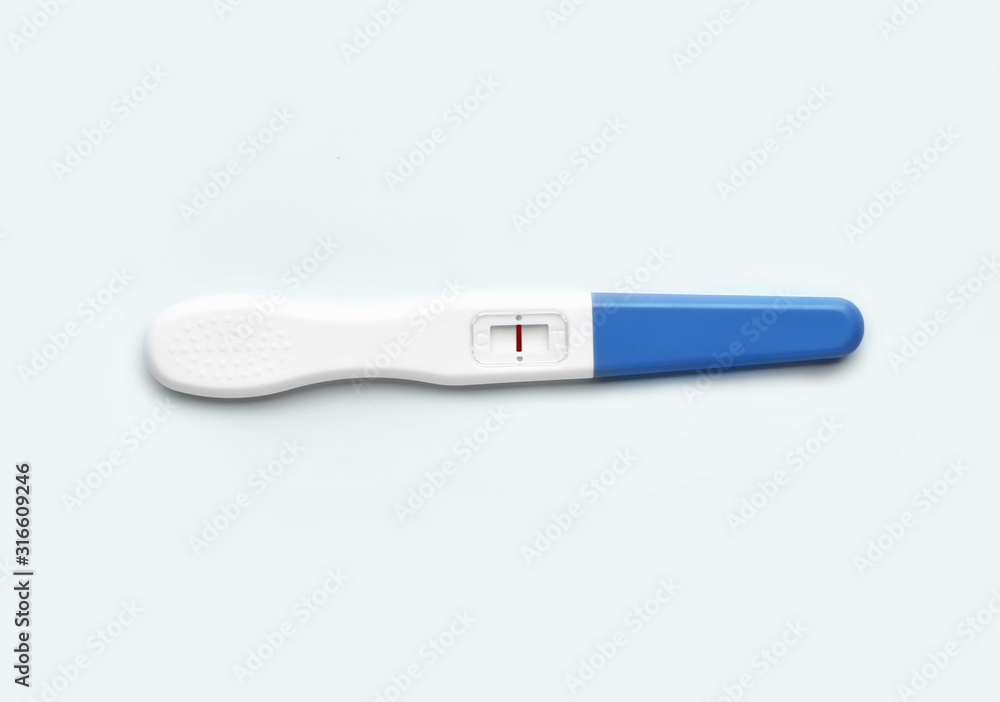 Pregnancy test on white background Pregnancy test on white background
