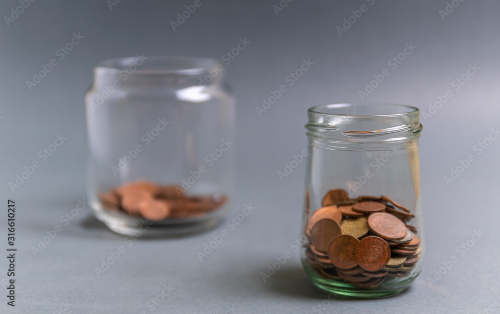 Save money for retirement and account banking concept Save money for retirement and account banking concept
