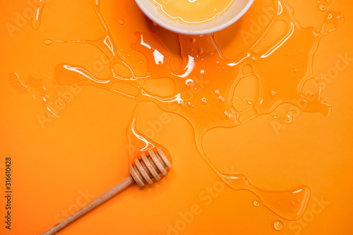 Agave syrup background.