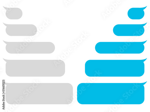 Set message icons – vector