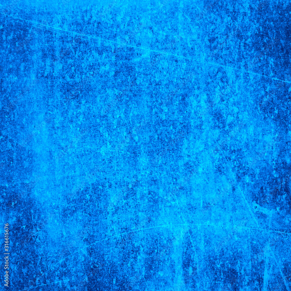 Grunge blue wall background or texture