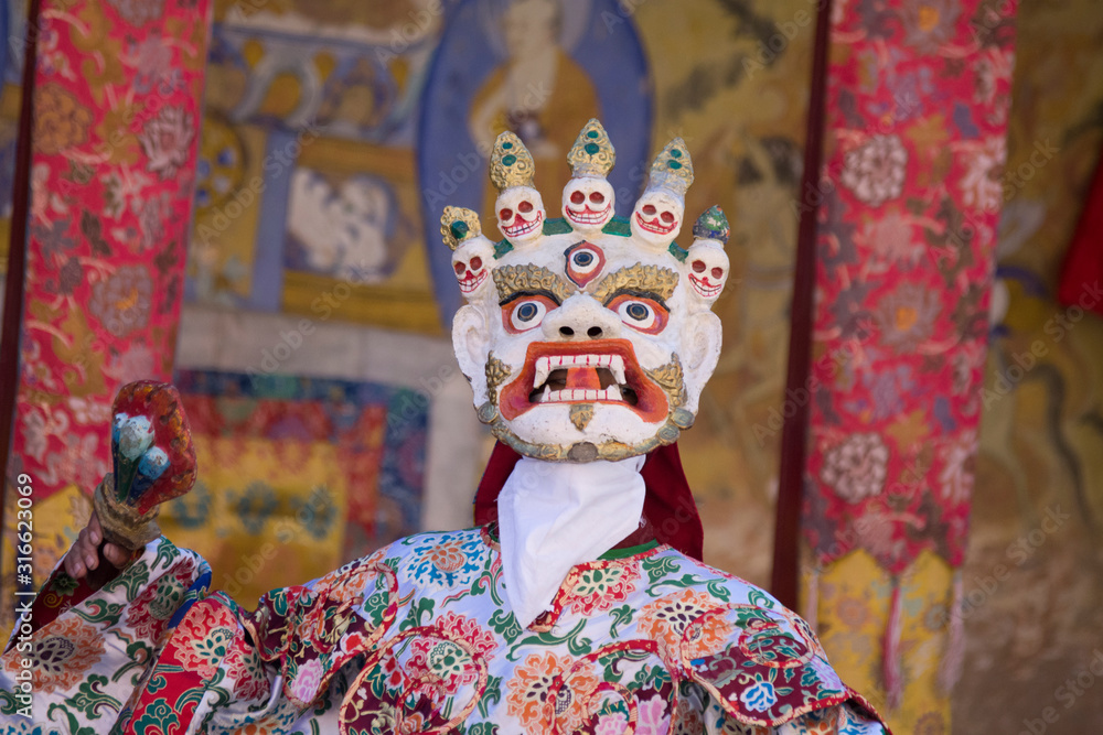 Gustor mask festival in Ladakh, India