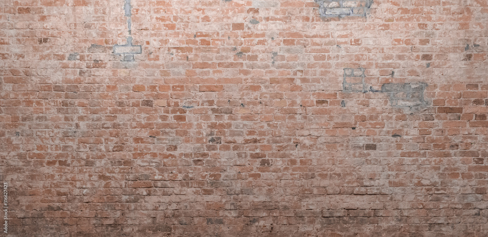 Old wall made of red brick Old wall made of red brick