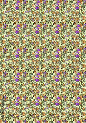 Dog and Owner Repeat Pattern