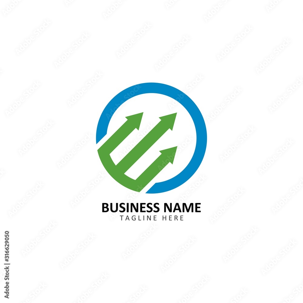 Arrows business vector illustration icon Logo Template Arrows business vector illustration icon Logo Template